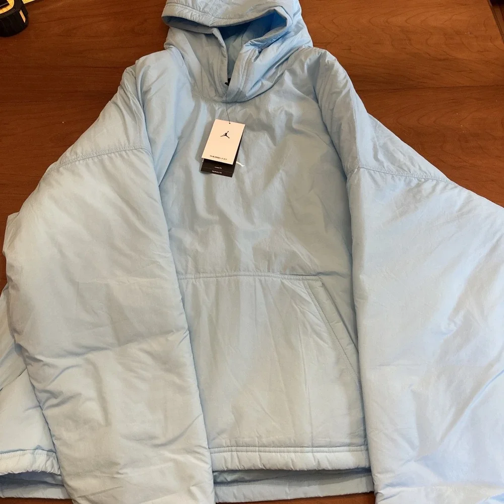 Jordan Men's Blue Pullover Hoodie 2XL w/ Pockets Solid Logo HV1864-497